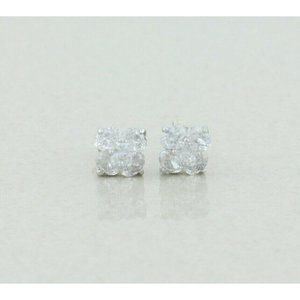 Sterling Silver White CZ Earrings Stud Post Earrings Sparkly and Pretty